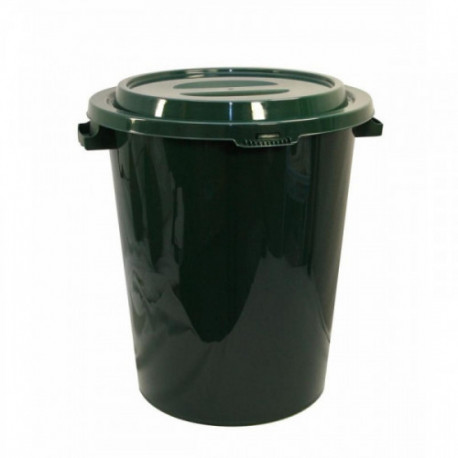 Бак для мусора 90 литров пластик зеленый