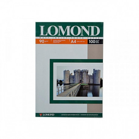 Бумага Lomond A4 90 г/м2 100 листов матовая для струйной печати