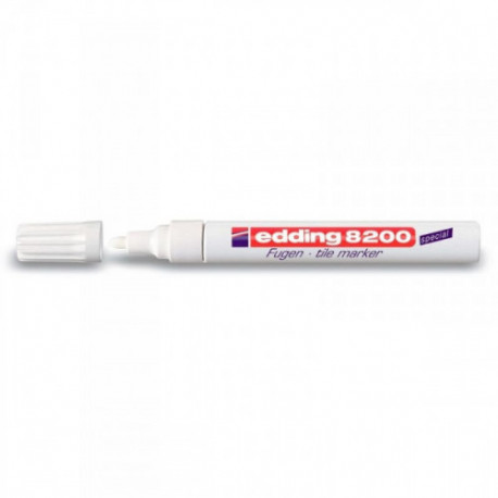 Маркер для кафеля Edding E-8200 белый с толщиной линии 2-4 мм