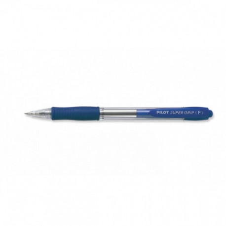 Ручка шариковая автоматическая Pilot BPGP-10R-F синяя с резиновой манжеткой с толщиной линии 0.32 мм