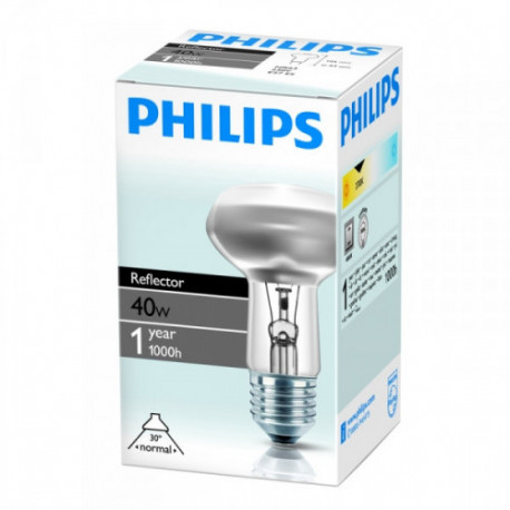 Лампа накаливания Philips 40 Вт цоколь E27 зеркальная белый свет