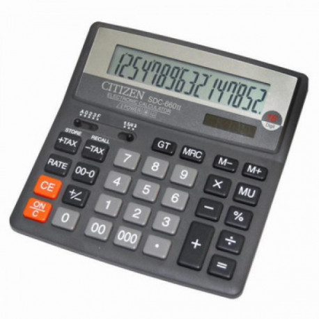 Калькулятор настольный Citizen SDC-660 II 16-разрядный черный