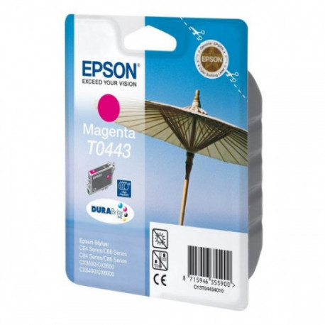 Картридж струйный Epson T0443 C13T044340 пурпурный оригинальный