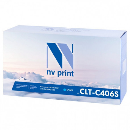 Картридж NV Print совместимый Samsung CLT-C406S Cyan  (1000k)