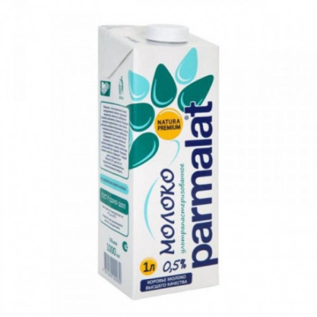 Молоко Parmalat ультрапастеризованное 0,5% 1 литр