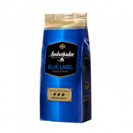 Кофе в зернах Ambassador Blue Label 100% Арабика 1 кг