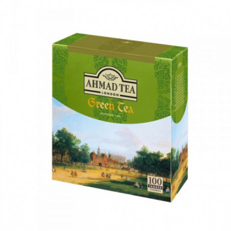 Чай Ahmad Green Tea зеленый 100 пакетиков