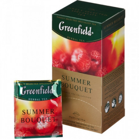 Чай Greenfield Summer Bouquet черный фруктово-ягодный 25 пакетиков