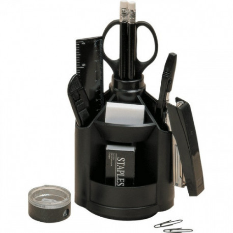 Настольный органайзер "Attomex" 10 предметов, черный, вращающийся, в картонной коробке