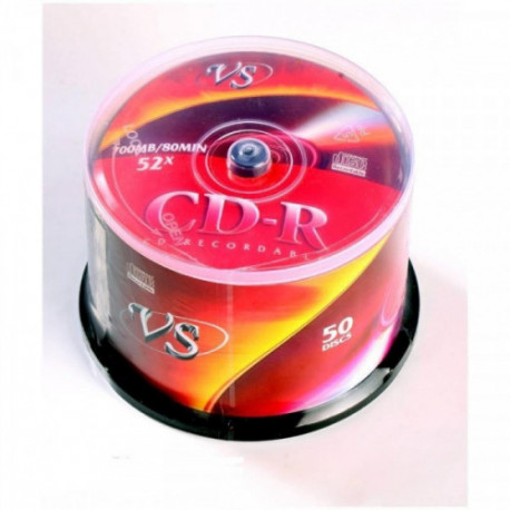 Носители информации CD-R VS 700MB 52x Cake 50 штук