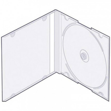 Бокс для CD/DVD дисков VS CD-box Slim 5 штук прозрачный
