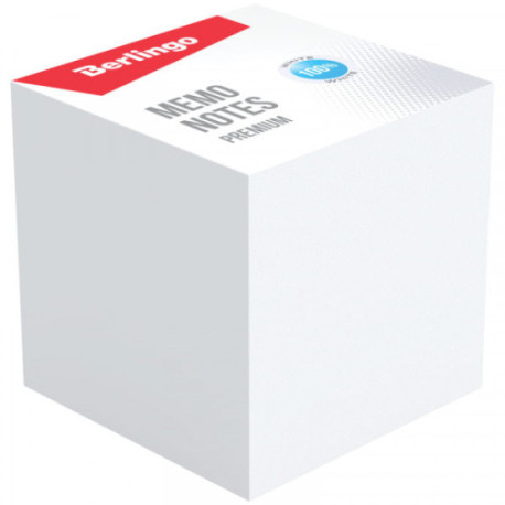 Блок для записи 9х9х9, Berlingo "Premium", белый, 100 г/м2, 100%CIE