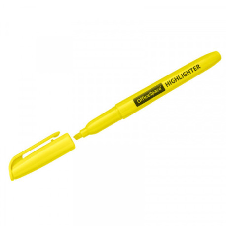 Текстовыделитель OfficeSpace, желтый, 1-3мм