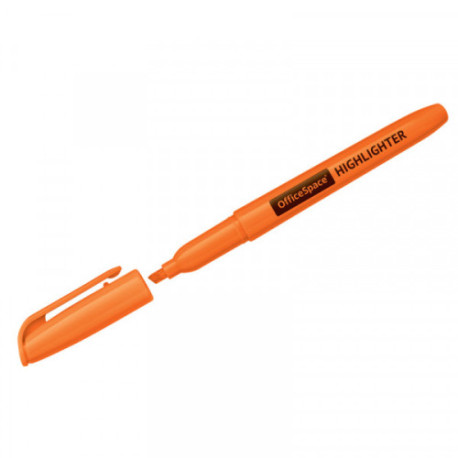 Текстовыделитель OfficeSpace, оранжевый, 1-3мм