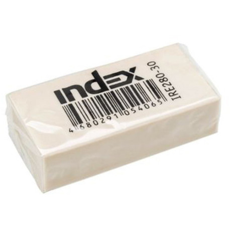 Ластик BG "Index", прямоугольный, термопластичная резина, 39*19*10мм